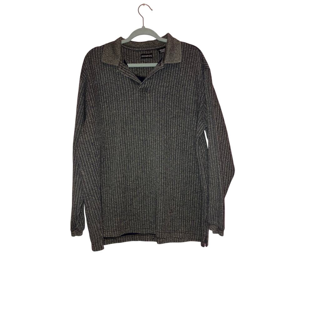 George Grey Long Sleeve Knit Preppy Long Sleeve Size XL